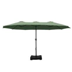 Captiva Designs 9'x15' Rectangular Outdoor Market Umbrella With Extra Large Base -Furniture GUEST 0013ef6a 2a75 46c8 9efa 68b632a12cb9