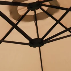 Rectangular Outdoor Patio Market Umbrella With Extra Large Base And Sand Bags - Captiva Designs -Furniture GUEST 00208c25 35d5 444f adb2 fbcaa55d331c