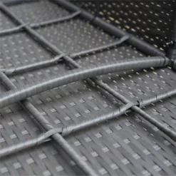 7pc Steel & Wicker Outdoor Set With Cushions & Fire Pit Table - Captiva Designs -Furniture GUEST 019730a3 11a5 432a 8aa0 c24884448fdc 1