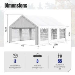 Captiva Designs Heavy-Duty Outdoor Party Tents With Removable Sidewalls - Ideal For Events And Gatherings 27 Captiva Designs Heavy-Duty Outdoor Party Tents With Removable Sidewalls - Ideal For Events And Gatherings -Furniture GUEST 02a200dd b889 4107 b73a aca6f33eab6d