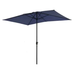 10 ' X 6.6' Rectangular Outdoor Patio Market Umbrella With Straight Crank - Captiva Designs -Furniture GUEST 06b10dce 82a1 4e29 b100 dde49c6b772c