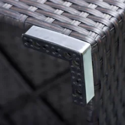 9pc All-Weather Patio Wicker Conversation Set With Cushions - Navy - Captiva Designs -Furniture GUEST 06cc636d e61b 452e 81a1 7d135355c829