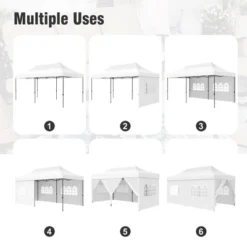 Captiva Designs 10x15 Pop Up Outdoor Commercial Heavy Duty Party Tent, White -Furniture GUEST 07d05ec4 840e 4e7b be4c 70c809124ff3
