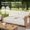 Captiva Designs Outdoor Patio Furniture Sectional Wicker Sofa Conversation Set With 9.8 Inch Thick Cushions 2 Captiva Designs Outdoor Patio Furniture Sectional Wicker Sofa Conversation Set With 9.8 Inch Thick Cushions -Furniture GUEST 0a5b3778 e428 4340 930d e4bfb56863aa