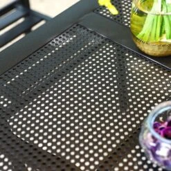 5pc Patio Set With 37" Square Metal Gridded Table With Umbrella Hole & Arm Chairs - Captiva Designs 9 5pc Patio Set With 37" Square Metal Gridded Table With Umbrella Hole & Arm Chairs - Captiva Designs -Furniture GUEST 0aa23731 693c 4e50 98f5 66a0943fe0da