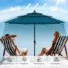 Captiva Designs 10ft Outdoor Patio Umbrella – Large 3-Tier Vented Umbrella With 8 Sturdy Ribs And 1.5" Pole (Base Not Included) -Furniture GUEST 0affaf30 0e68 4f4c 930b 717899c285a9