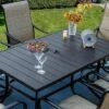 7pc Patio Dining Set With Rectangle Table With 2.6" Umbrella Hole & Steel 360 Swivel Padded Arm Chairs - Captiva Designs -Furniture GUEST 0b4b4ccf a097 4748 b5c4 525943b34d75