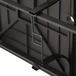 7pc Outdoor Dining Set With Svivel Chairs With Cushions & Large Metal Rectangle Table With Umbrella Hole - Captiva Designs -Furniture GUEST 0b8b18ca 0d01 4c36 a42c caa93f43bf4b