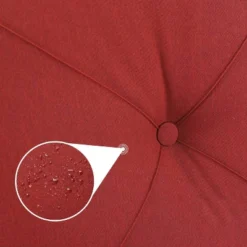 7pc Patio Dining Set With Rectangular Table With Umbrella Hole & Spring Motion Chairs - Burgundy - Captiva Designs -Furniture GUEST 0cec6caf aacf 4f5b 8d1f c98af1896b1c