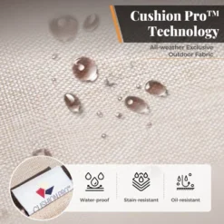 Captiva Designs 5pc Metal Patio Seating Furniture Fire Pit Set With Swivel Chairs For Garden Porch Backyard -Furniture GUEST 0e8253a9 9446 4bf6 ac4f 798a26e2629a 11