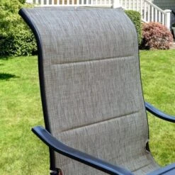 Patio Set With Steel Table With 1.57" Umbrella Hole & Metal Sling C-Spring Arm Chairs - Captiva Designs -Furniture GUEST 108ae92f d34d 4dd5 9925 290facdeee5e 2