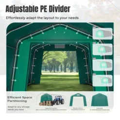 Captiva Designs 11 Ft. X 24 Ft. X 8.4 Ft. Heavy-Duty Portable Garage & Agricultural Shed With Galvanized Frame, Removable Doors And Walls -Furniture GUEST 119072d0 9141 4fe6 8de8 3e0f65d7d547