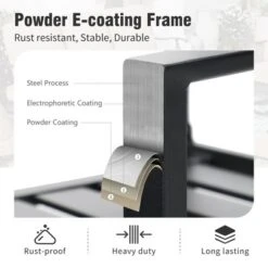 Captiva Designs 9pc Patio Adjustable Steel Rectangle Dining Table & Metal Chairs With Bull's Eye Pattern 24 Captiva Designs 9pc Patio Adjustable Steel Rectangle Dining Table & Metal Chairs With Bull's Eye Pattern -Furniture GUEST 1276b884 faa5 4b89 a5b4 837976739207 10
