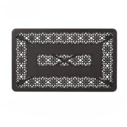 38.6"x23" Rectangular Outdoor Patio Cast Aluminum Coffee Table With Frosted Surface - Captiva Designs -Furniture GUEST 196d0592 5e58 46d0 a39b eea103943109