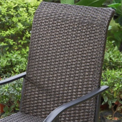 Patio Conversation Set With 360 Wicker Swivel Chairs & Side Table - Captiva Designs 11 Patio Conversation Set With 360 Wicker Swivel Chairs & Side Table - Captiva Designs - Image 9