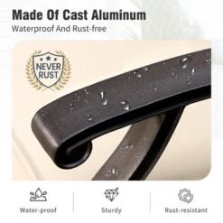 Captiva Designs 7pc Cast Aluminum Bar Height Patio Dining Set With Round Table & Swivel Stools 18 Captiva Designs 7pc Cast Aluminum Bar Height Patio Dining Set With Round Table & Swivel Stools -Furniture GUEST 1ad24124 fad0 4ed1 9851 02bfcb74e68c