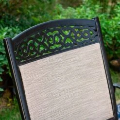 7pc Outdoor Dining Set With Sling Chairs & Large Rectangle Table With Umbrella Hole - Captiva Designs 12 7pc Outdoor Dining Set With Sling Chairs & Large Rectangle Table With Umbrella Hole - Captiva Designs -Furniture GUEST 1b6fbb2b 5011 4c0e 951a 2f6d4714e429 1