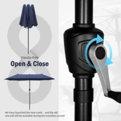 Captiva Designs 8pc Patio Dining Set With Rectangular Table & Armrest Rattan Chairs & Market Umbrella 28 Captiva Designs 8pc Patio Dining Set With Rectangular Table & Armrest Rattan Chairs & Market Umbrella -Furniture GUEST 1cc074e3 0572 4552 8220 dae0f3a6038b