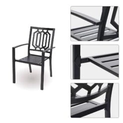 7pc Patio Dining Set With Rectangular Table With Umbrella Hole & Chairs - Captiva Designs 8 7pc Patio Dining Set With Rectangular Table With Umbrella Hole & Chairs - Captiva Designs -Furniture GUEST 1da9ce69 bd64 4cc2 a1d3 c6444fcd3b37