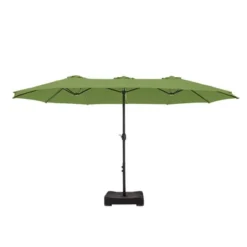 Captiva Designs 9'x15' Rectangular Outdoor Market Umbrella With Extra Large Base -Furniture GUEST 1e5ac571 933a 4e99 a9f2 e402e5d79dac