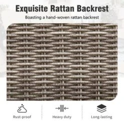 Captiva Designs 5pc Outdoor Patio Metal Bar Height Table & Bar Swivel Chair With Cushion And Armrest 26 Captiva Designs 5pc Outdoor Patio Metal Bar Height Table & Bar Swivel Chair With Cushion And Armrest -Furniture GUEST 1f6c2b7e 7524 4c40 8255 0ff6c6f3f404