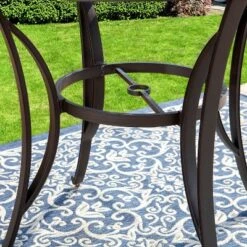 Captiva Designs 7pc Cast Aluminum Bar Height Patio Dining Set With Round Table & Swivel Stools 23 Captiva Designs 7pc Cast Aluminum Bar Height Patio Dining Set With Round Table & Swivel Stools -Furniture GUEST 2034ebe1 2471 47b8 8990 e89a73c1538e
