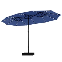 Captiva Designs 15' X 9' Rectangular Outdoor Patio Market Umbrella With Extra Large Base And Sand Bags -Furniture GUEST 21228992 a46b 418b 80e3 8e364c957460