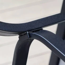 5pc Outdoor Dining Set With Swivel Chairs With Thick Seat & Back Cushions & Square Faux Wood Tabletop With Umbrella Hole - Captiva Designs 26 5pc Outdoor Dining Set With Swivel Chairs With Thick Seat & Back Cushions & Square Faux Wood Tabletop With Umbrella Hole - Captiva Designs -Furniture GUEST 24fa3b9a 0c09 44af a371 056a51b77316