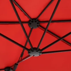 13' X 6.5' Rectangular Outdoor Patio Market Umbrella - Captiva Designs -Furniture GUEST 25bb5b88 e2ec 4ec3 9352 b0356b63eb3a