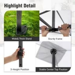 Captiva Designs 10x15 Pop Up Outdoor Commercial Heavy Duty Party Tent, White -Furniture GUEST 279d6345 d04a 42cd be5c b09a64896de5