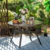 5pc Patio Dining Set With Table & Wicker Rattan Chairs With Cushions - Captiva Designs -Furniture GUEST 27c2f1fe 4030 4ab1 9385 4f4f87722e3b 1