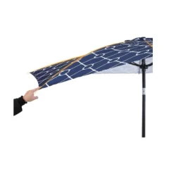 9' X 9' Outdoor Patio Market Umbrella With Tilt Crank Navy - Captiva Designs -Furniture GUEST 28562eda ba91 451d 84fc 2e5f5354264e