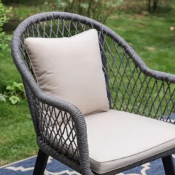 3pc Conversation Set With Chairs, Cushions & Table - Captiva Designs