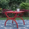 Outdoor Slat Top Coffee Table - Red - Captiva Designs -Furniture GUEST 2ca2fd89 141f 43e2 93b1 6be39ee4bc72