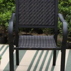 5pc Patio Dining Set With Table & Wicker Rattan Chairs With Cushions - Captiva Designs 20 5pc Patio Dining Set With Table & Wicker Rattan Chairs With Cushions - Captiva Designs -Furniture GUEST 2ce32228 5cd8 461f 8f30 802a3329be17