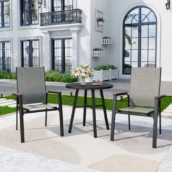 Captiva Designs 1pc Outdoor Patio Dining Table With Steel Frame -Furniture GUEST 2ef0f1d6 bb8b 4c94 82b4 b2caa1745d84 1