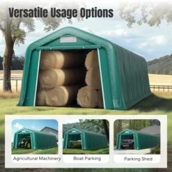 Captiva Designs 11 Ft. X 24 Ft. X 8.4 Ft. Heavy-Duty Portable Garage & Agricultural Shed With Galvanized Frame, Removable Doors And Walls -Furniture GUEST 2ffcc399 4259 4fa3 8008 910c201bfd8f