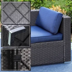 6pc Rattan Conversation Set - Captiva Designs -Furniture GUEST 3078b348 92ee 4ef8 88cd 752dcbc58a8a 2
