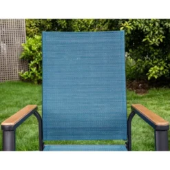 Captiva Designs 9pc Outdoor Dining Set With Rectangle Table And Blue Aluminium Textilene Chairs 16 Captiva Designs 9pc Outdoor Dining Set With Rectangle Table And Blue Aluminium Textilene Chairs -Furniture GUEST 30e0ca5f 5fe7 4478 a887 7583950c3344