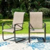 Captiva Designs 7pc Patio Dining Set With Steel Frame Rectangle Table & C-spring Sling Chairs -Furniture GUEST 3234d618 779a 4d09 822c 6e9198208633