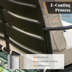 Captiva Designs 5pc Metal Patio Seating Furniture Fire Pit Set With Swivel Chairs For Garden Porch Backyard -Furniture GUEST 3378ea36 a2b3 43f2 9171 dc11e282e239 11