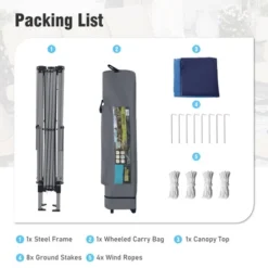 Captiva Designs 13’ X 13’ Pop-Up Canopy Tent - Instant Folding Shelter For Large Outdoor Sun Protection -Furniture GUEST 33e4aad3 7b3b 4efd 9f73 7d826b8326a4