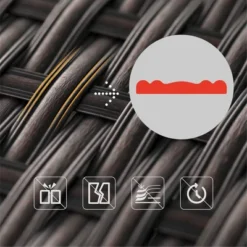 6pc Rattan Conversation Set - Captiva Designs -Furniture GUEST 33f88398 2365 4cfd ac95 155381db5ae2 6