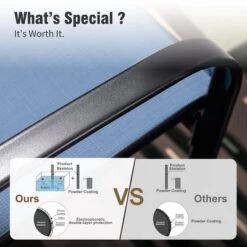 Captiva Designs 9pc Spacious Slat-top Square Metal Table With Umbrella Hole & Sling Fixed Dining Chairs -Furniture GUEST 34966794 fe5c 43a2 a590 858ae546f1b1 2