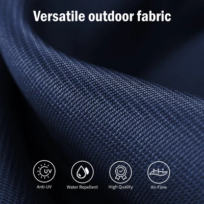 Captiva Designs 8pc Patio Dining Set With Rectangular Table & Armrest Rattan Chairs & Market Umbrella 16 Captiva Designs 8pc Patio Dining Set With Rectangular Table & Armrest Rattan Chairs & Market Umbrella - Image 14