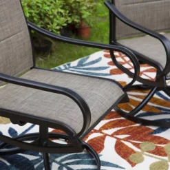 2pk Steel 360 Swivel Patio Padded Arm Chairs - Captiva Designs -Furniture GUEST 3a244c65 acc8 4eb8 b839 34f107cd325e 1