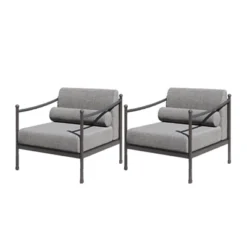 Captiva Designs Outdoor Patio Oversized Premium Conversation Sofa Set With Extra Thick Cushion And Coffee Table -Furniture GUEST 3efabb18 3956 429d acd3 914a56096dee