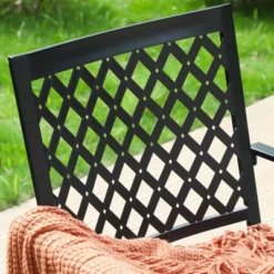 5pc Patio Set With 37" Metal Table & Swivel Arm Chairs - Captiva Designs -Furniture GUEST 3f095725 3dc0 4fd9 a77f c6e18457b128