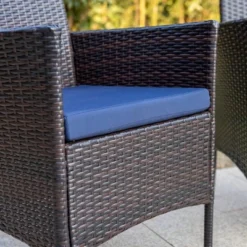 2pk Outdoor Rattan Arm Chairs With Cushions - Captiva Designs -Furniture GUEST 3f4b5d68 7fb7 4575 b260 fbd06994a93d