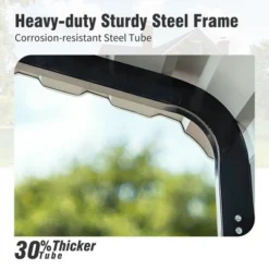 Captiva Designs 12’ X 20’ Heavy Duty Metal Carport - Versatile Shelter With Optional Sidewalls -Furniture GUEST 3ff8a869 f02d 453e 9ff9 23d63c2b4495